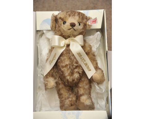 A Steiff The Royal Baby Windsor teddy bear exclusive to Peter Jones China. With box and certificate. 