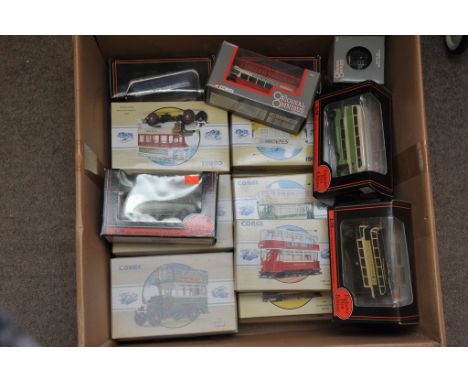 A collection of over twenty boxed Corgi 'Public Transport' vehicles and Exclusive First Editions buses 