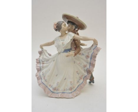 A large Lladro figure of Spanish dancers