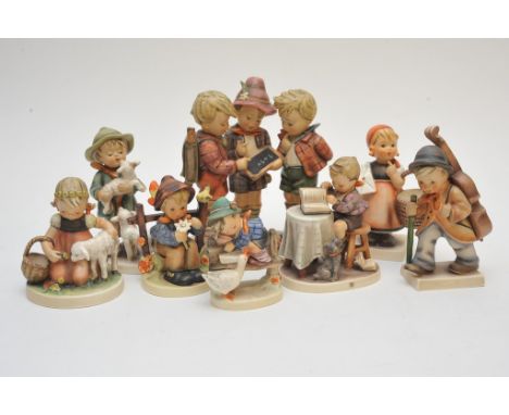A Collection of Eight Hummel Figure's.