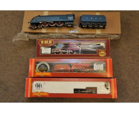 A collection of three boxed locomotives and one unboxed comprising GMR Aifrix LMS 6103 Royal Scots Fusilier, Hornby R.376 LMS