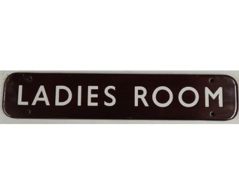ENAMEL SIGN LADIES ROOM  