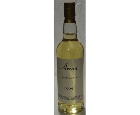 BOTTLE OF 1996 ARRAN SINGLE MALT SCOTCH WHISKY CASK 96/672  