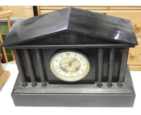 SLATE MANTEL CLOCK 