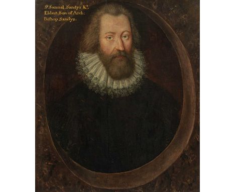 English School, circa 1600Portrait of Sir Samuel Sandys (1560-1623), Son of Archbishop Edwin Sandysbust-length, wearing a ruf