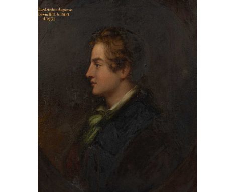 Attributed to Matthew Shepperson (1785-1874)Portrait of Lord Arthur Augustus Edwin Hill (1800-1831)shoulder-length, in profil