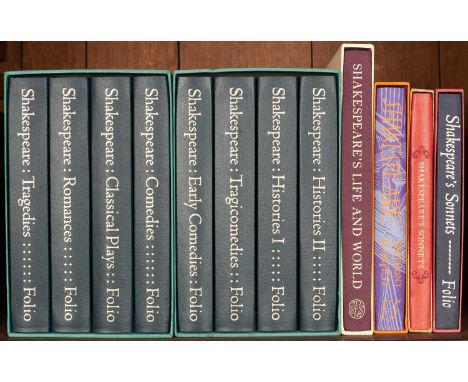 Folio Society a collection of volumes by and concerning William Shakespeare including The Complete Plays in 8 volumes, 1997; 