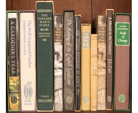 Folio Society volumes mainly pertaining to gardening and country pursuits, including Lloyd (Christopher) The Well-Tempered Ga