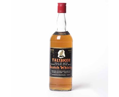 TALISKER 1958
Pure Highland Malt Scotch Whisky. Bonded & bottled by Gordon & Macphail, Elgin. 75cl, 40% volume. 