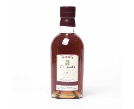 ABERLOUR A'BUNADH BATCH 22
Single Speyside Malt Scotch Whisky. 70cl, 59.3% volume. NCF. 
