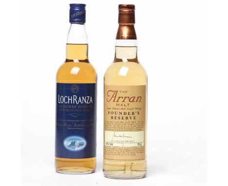 LOCHRANZA FOUNDERS' RESERVE Blended Scotch Whisky, produced exclusively for the "Arran Founder Bondholders". 70cl, 40% volume