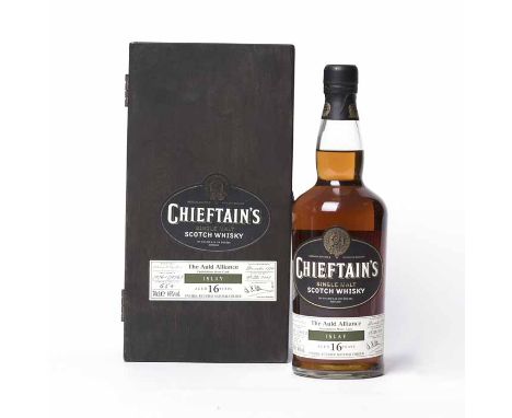 CHIEFTAIN'S 'THE AULD ALLIANCE' Islay Single Malt Scotch Whisky. Distilled December 1990, matured in cask numbers 90961 and 9
