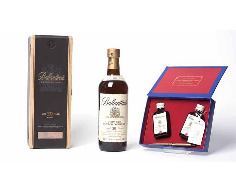 BALLANTINE'S AGED 30 YEARS
Blended Scotch Whisky. 70cl, 43% volume, in presentation box.  
BALLANTINE'S MINI PACK
Blended Sco