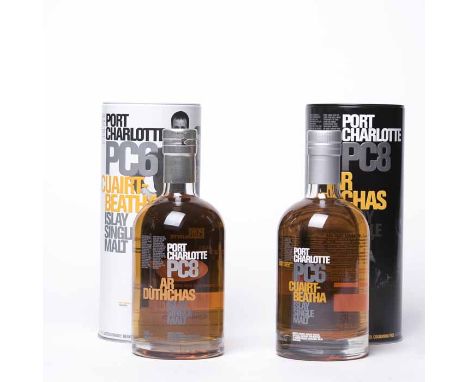 PORT CHARLOTTE PC6 CUAIRT-BEATHA 
Islay Single Malt Scotch Whisky. Distilled 2001. Limited to 18,000 bottles. 700ml, 61.6% vo