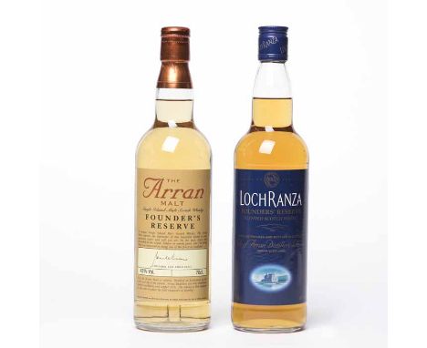 LOCHRANZA FOUNDERS' RESERVE Blended Scotch Whisky, produced exclusively for the "Arran Founder Bondholders". 70cl, 40% volume