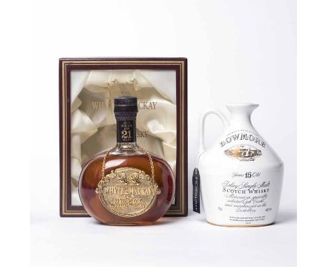 BOWMORE GLASGOW GARDEN FESTIVAL 1988 Single Islay Malt Whisky, aged 15 Years, in white ceramic flagon. 75cl, 40% volume. WHYT