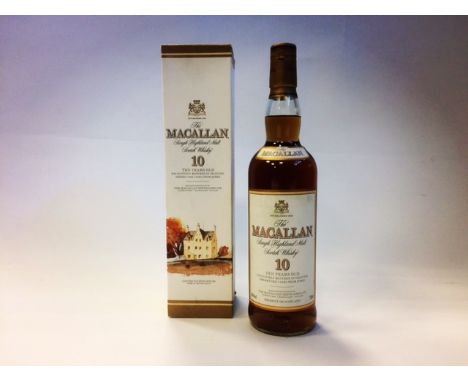 THE MACALLAN 10 YEARS OLD
Single Highland Malt Scotch Whisky. 700ml, 40% volume, in carton. 