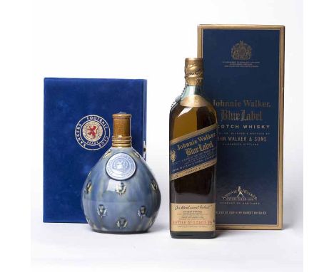 FOOTBALL INTEREST - RANGERS F.C. WHISKY. Blended Scotch Whisky in ceramic decanter. 70cl, 40% volume, in presentation box. JO