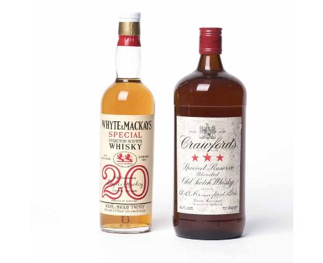 WHYTE &amp; MACKAY "TWENTY" Blended Scotch Whisky. 20 fl. ozs, 70° proof. CRAWFORD'S '3 STAR' SPECIAL RESERVE Blended Scotch 