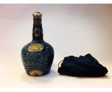 CHIVAS BROTHERS ROYAL SALUTE - SAPPHIRE
Blended Scotch Whisky. 26 2/3 fl. ozs, 70° proof. In sapphire Spode decanter with fel