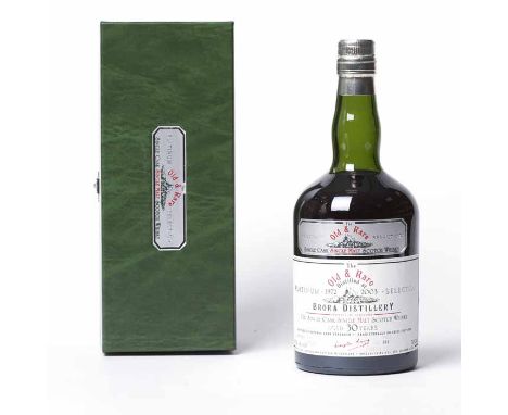 BRORA AGED 30 YEARS 'OLD & RARE' PLATINUM SELECTION
Single Cask Single Malt Scotch Whisky. Distilled 1972, bottled in 2003 by