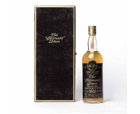 TAMNAVULIN-GLENLIVET 1968 'THE STILLMAN'S DRAM' Single Malt Scotch Whisky. Bottle no. 000669. 750ml, 40% volume, in velour pr