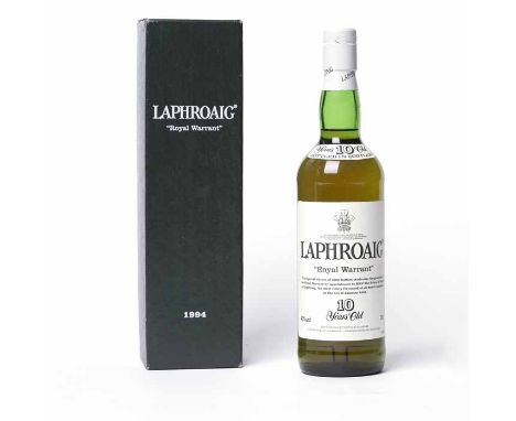 LAPHROAIG 1994 "ROYAL WARRANT" 10 YEARS OLD
Islay Single Malt Scotch Whisky. Limited edition of 2200 bottles to celebrate the
