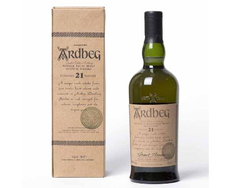 ARDBEG 21 YEARS OLD - COMMITTEE EXCLUSIVE
Single Islay Malt Scotch Whisky. A combination of twelve casks, matured at the dist