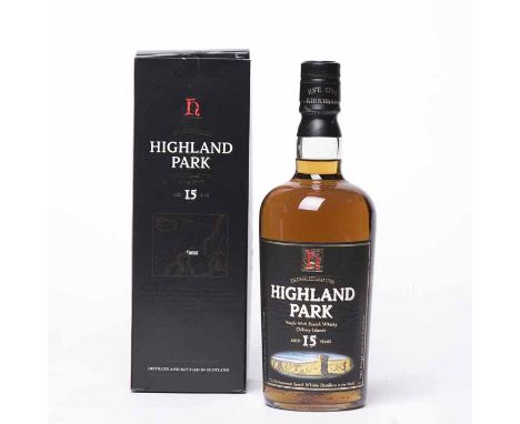 HIGHLAND PARK AGED 15 YEARS Single Malt Scotch Whisky. 70cl, 40% volume, in carton.