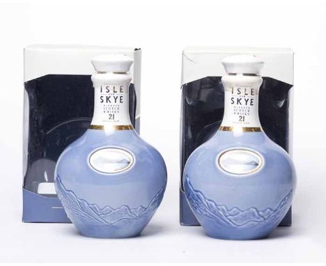 MACLEOD'S ISLE OF SKYE 21 YEARS OLD DECANTER (2) Blended Scotch Whisky. 70cl, 40% volume, in blue Wade decanter in carton. 2 