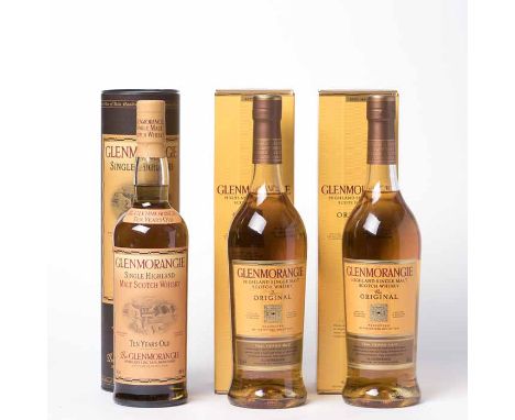 GLENMORANGIE TEN YEARS OLD 'THE ORIGINAL' (2)
Highland Single Malt Scotch Whisky. 70cl, 40% volume, in carton. 
GLENMORANGIE 
