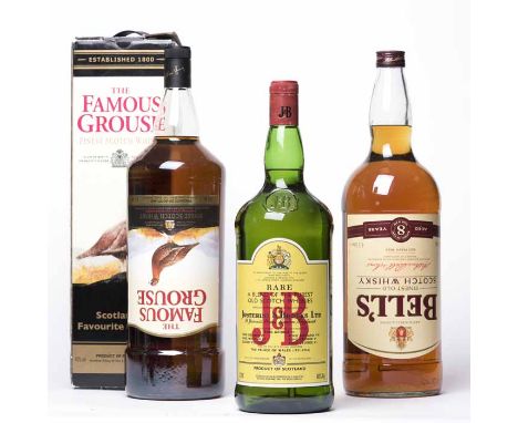 BELL'S 8 YEAR OLD
Blended Scotch Whisky. 4.5 L, 40% volume.
THE FAMOUS GROUSE
Blended Scotch Whisky. 4.5 L, 40% volume, in ca