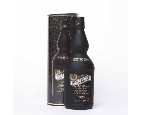 BLACK BOTTLE AGED 15 YEARS Blended Scotch Whisky. 75cl, 43% volume, in tube.