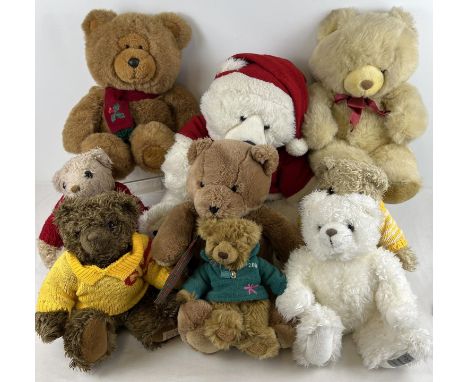 A collection of assorted modern and collectors teddy bears to include 4 Giorgio Beverly Hills 12" Collectors bears. Lot also 