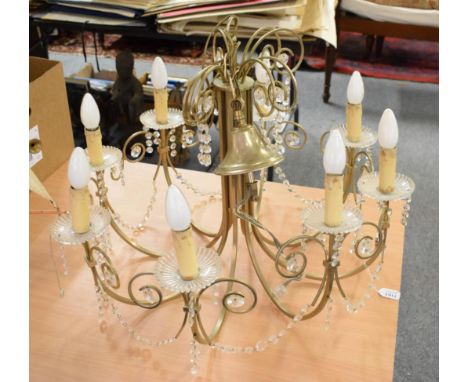 An eight light chandelier 