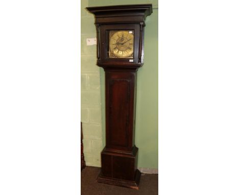 An oak thirty-hour longcase clock signed Powley, Appleby, square brass dial with lunar and date apertures, circa 1760 