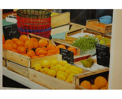 Bill Crockford - Fruit, lithograph, signed and numbered in pencil, 8/25; and Diane Mathies - Teifi Marshes, lithograph, signe