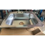 Stainless Steel 1-Compartment Sink, 22" x 25" - New in the Box