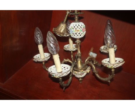 A CAPI DE MONTE STYLE CEILING LIGHT
