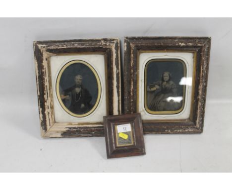 THREE FRAMED 19TH CENTURY VICTORIAN PORTRAIT PHOTOGRAPHS 