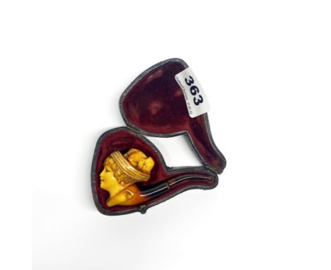 A 19th century meerschaum pipe, L. 8.5cm.