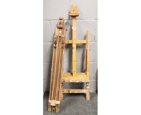Two vintage artists' easels.