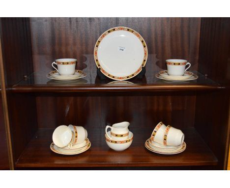 A Scotch Ivory China Teaset