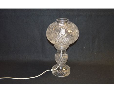 A Tyrone Crystal Table Lamp and Shade 