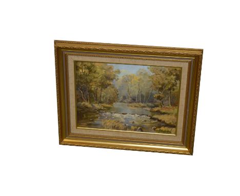 An Oil Painting 'The Stepping Stones, Kells' - R Cochrane