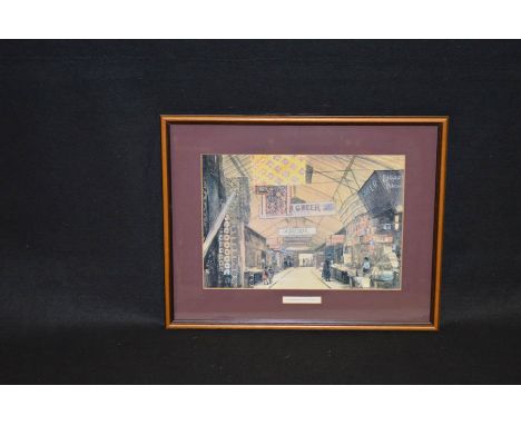 A Framed Print 'Smithfield Market' - Frank McKelvey