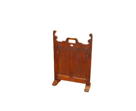 An Oak Panel Firescreen