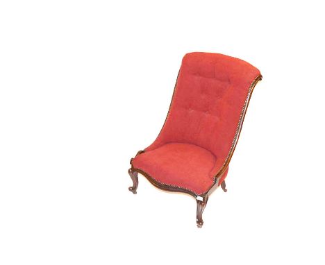 A Mahogany Button Back Easy Chair 