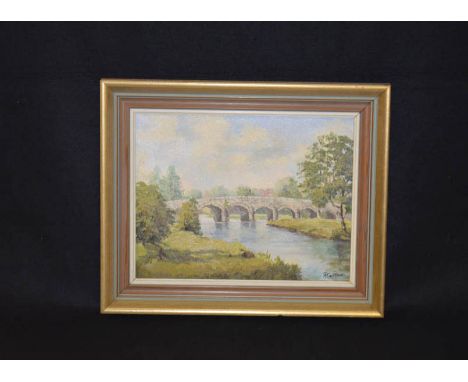 An Oil Painting 'Bridgend' - R Cochrane