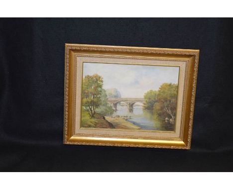 An Oil Painting 'The Bridge at Cushendun' - R Cochrane